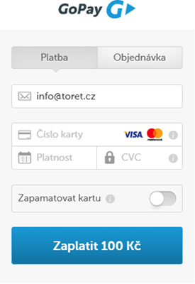GoPay Platební brána WordPress 1 Platba platební kartou přes GoPay