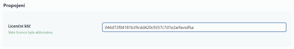 Přidání licence do pluginu