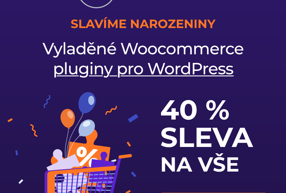 Slavíme 6. narozeniny a rozdáváme slevu 40%