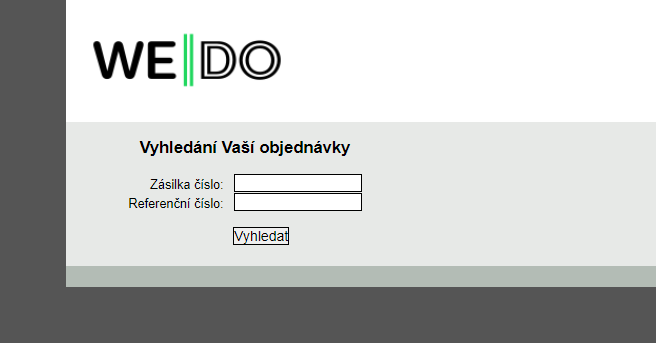Toret WEDO - Trasovací číslo ihned Toret WEDO - Trasovací číslo ihned