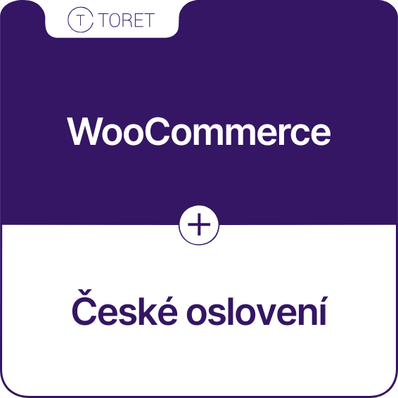 Toret České oslovení pro Woocommerce