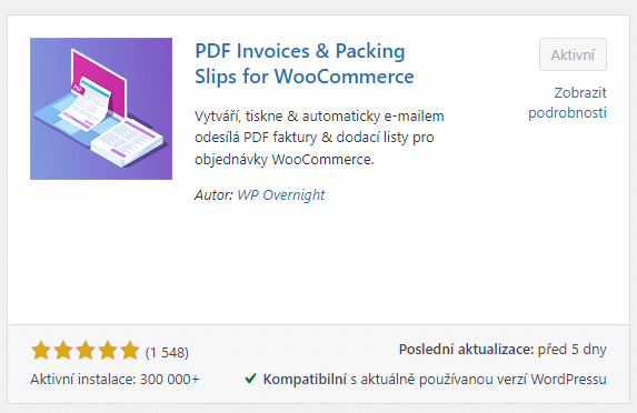 Toret QR kód v pluginu PDF Invoices & Packing Slips for WooCommerce