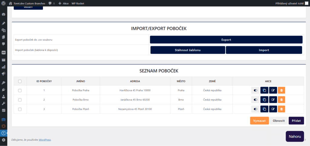 Vlastní síť výdejních poboček ve WooCommerce