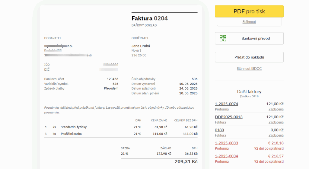 Webfaktura
