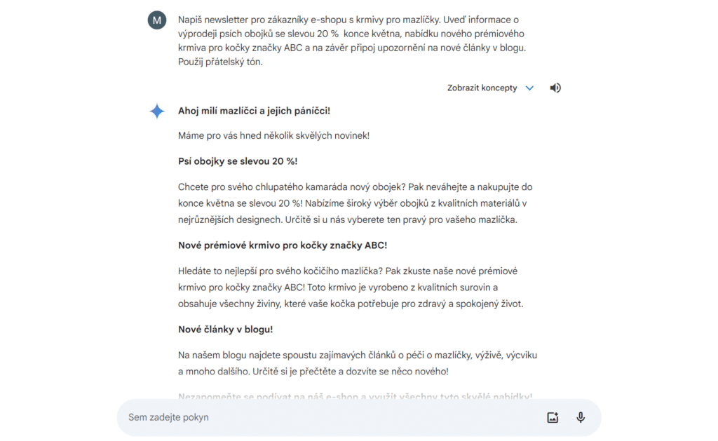 Umělá inteligence napíše i newsletter. Trochu úprav a můžete odesílat.