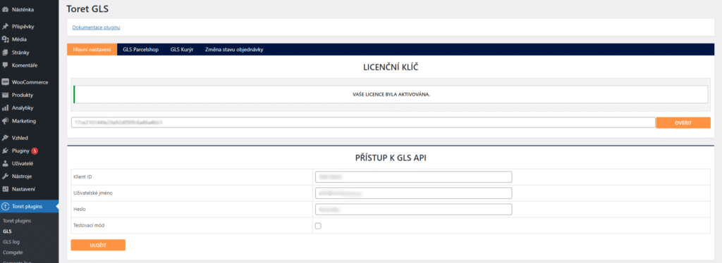 Implementace dopravce GLS do WooCommerce e-shopu