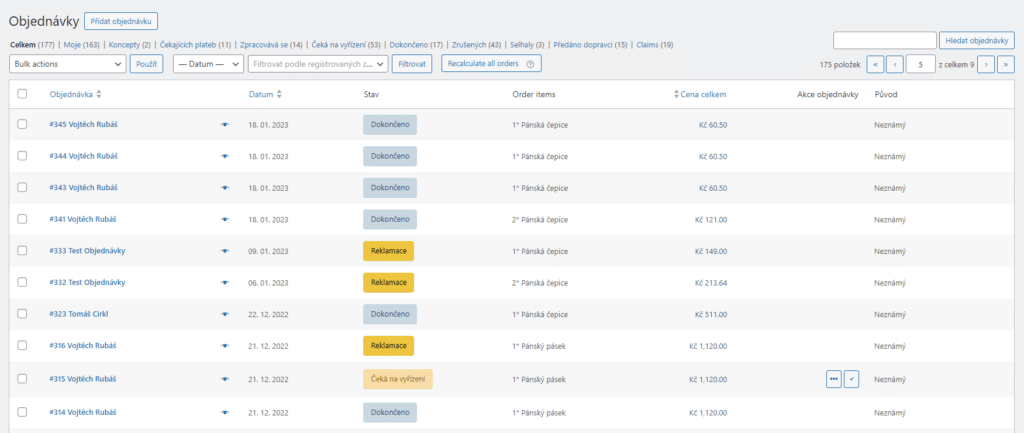 Plugin Toolkit nabízí nový sloupec v přehledu objednávek, ve kterém nyní uvidíte objednané položky.