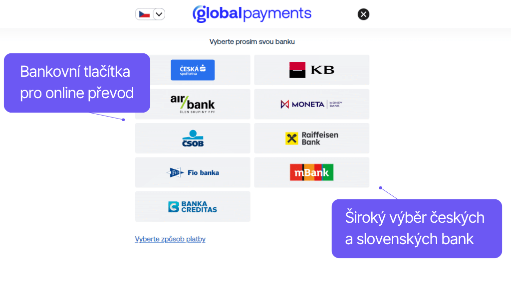 Plugin Toret GP webpay pro WooCommerce - bankovní tlačítka