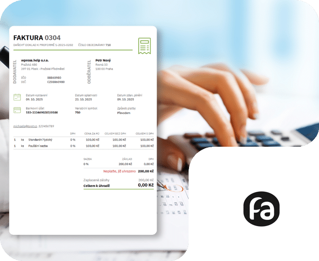 Plugin Fakturoid pro WooCommerce