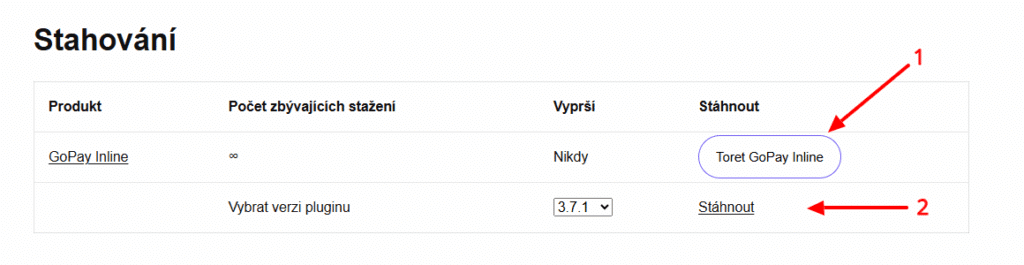 toret stažení pluginu