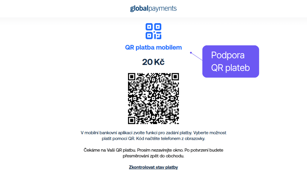 Plugin Toret GP webpay pro WooCommerce - QR platby
