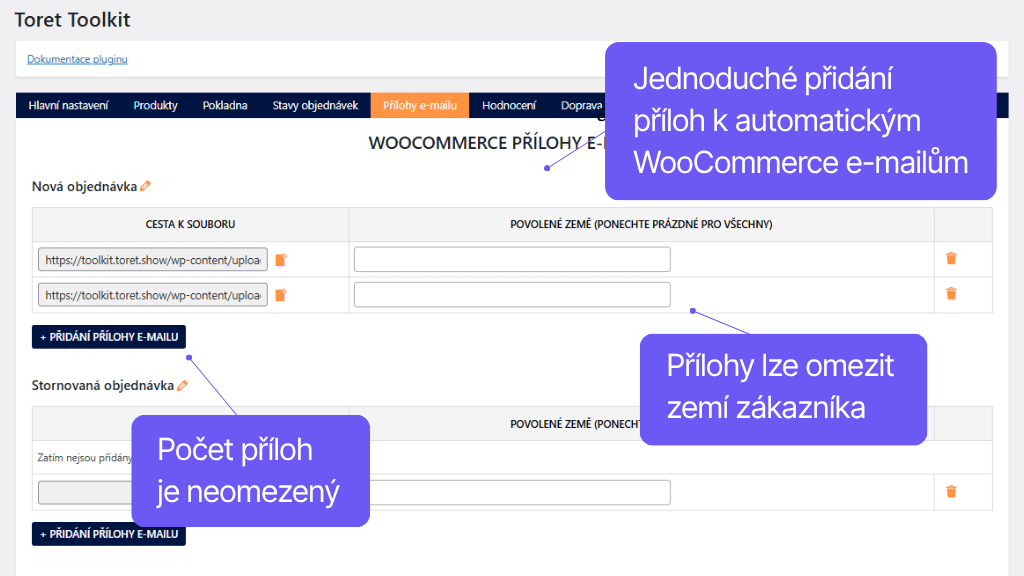 Plugin Toret Toolkit pro WooCommerce - nastavení (4)