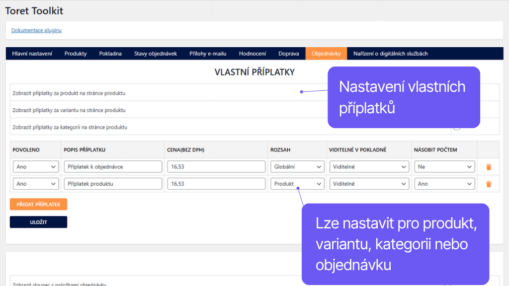 Plugin Toret Toolkit pro WooCommerce - nastavení (6)