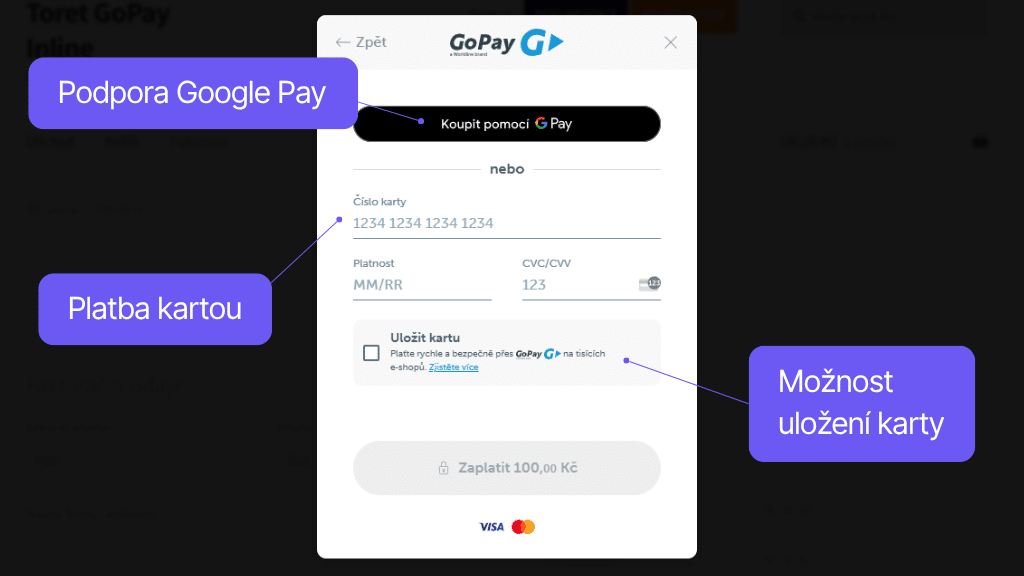 Plugin GoPay pro WooCommerce - platba kartou