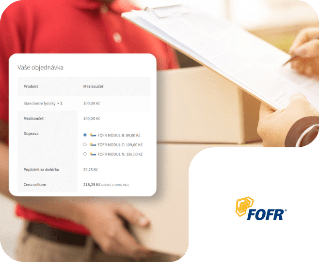 Plugin Toret FOFR pro WooCommerce