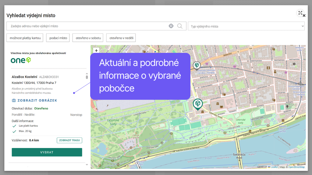 Plugin Toret One by Allegro pro WooCommerce - widget s mapou (2)