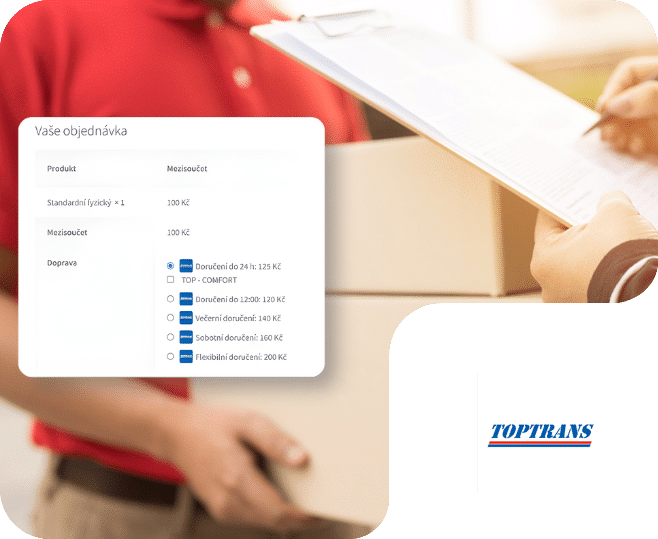 Plugin Toret TOPTRANS pro WooCommerce
