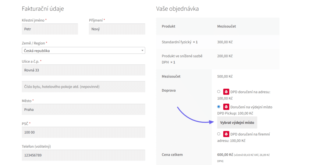 Nová funkce v pluginu DPD - volitelné umístění tlačítka pro otevírání widgetu