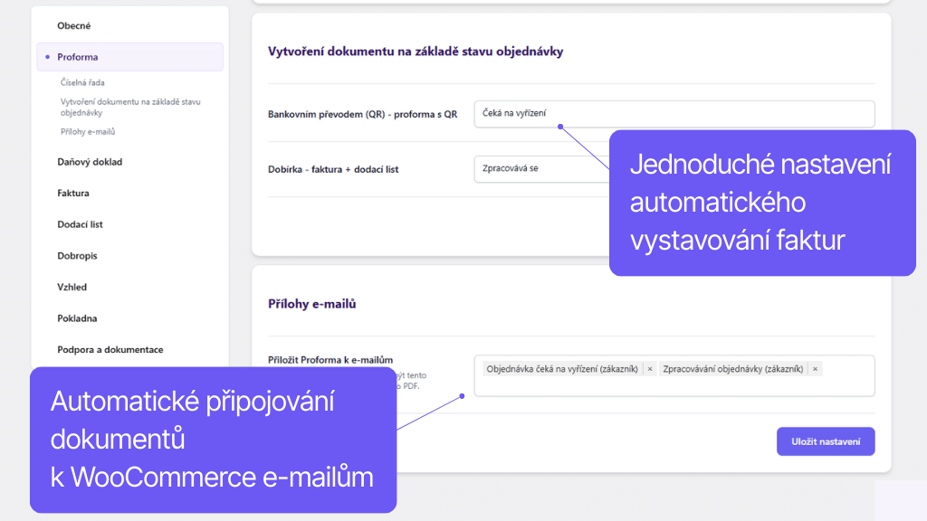 Toret Faktura - nastavení (2)