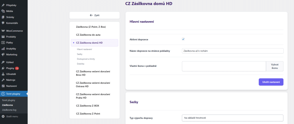 Nový design administrace pluginu Zásilkovna pro WooCommerce