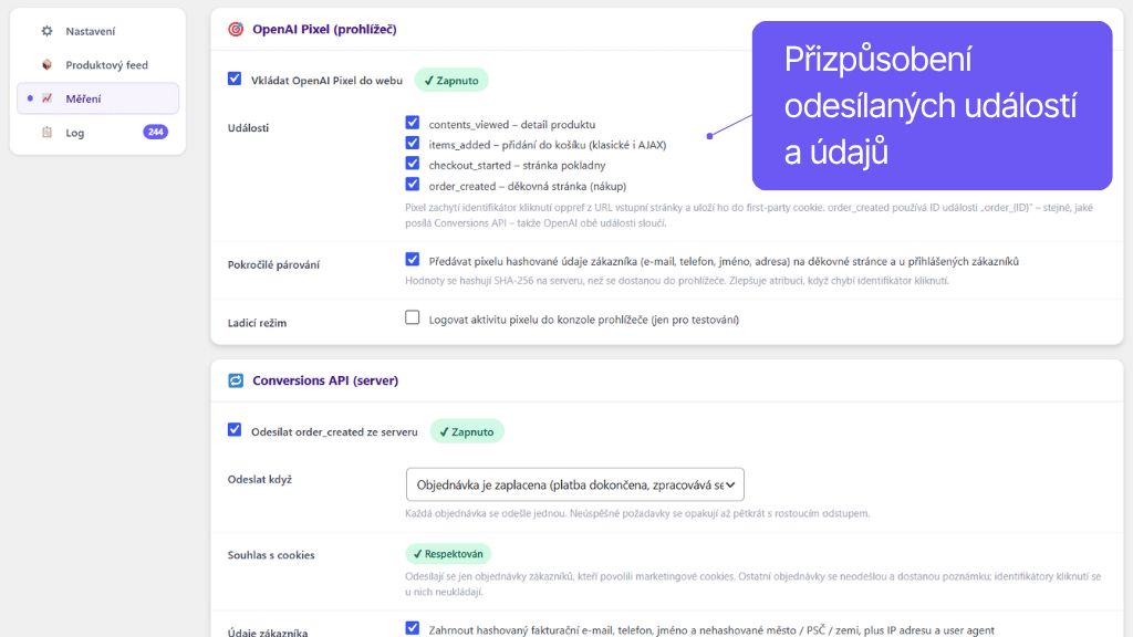 Toret Ads for AI - nastavení měření výkonnosti reklam Open AI Ads - pixel a CAPI